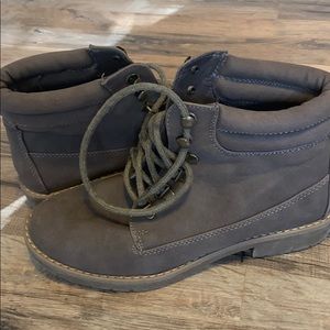 Brown booties worn a couple times